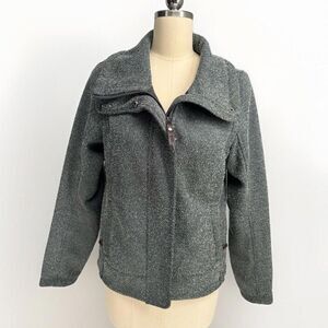 Lole Durable Water Repellent Jacket -coat Gray Size Small - Textured Zip